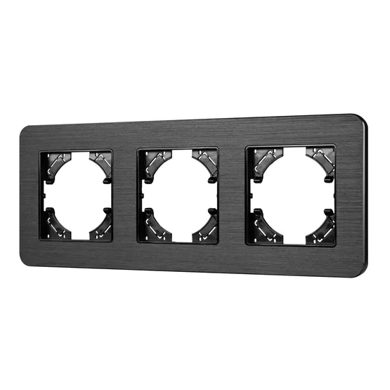 Фото #1 товара Рамка алюминиевая FRM-AKIRY-AL-3-BK (Arlight, -)