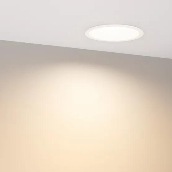 Фото #3 товара Светильник MS-BREEZE-BUILT-R104-12W Warm3000 (WH, 90 deg, 230V) (Arlight, IP20 Металл, 3 года)