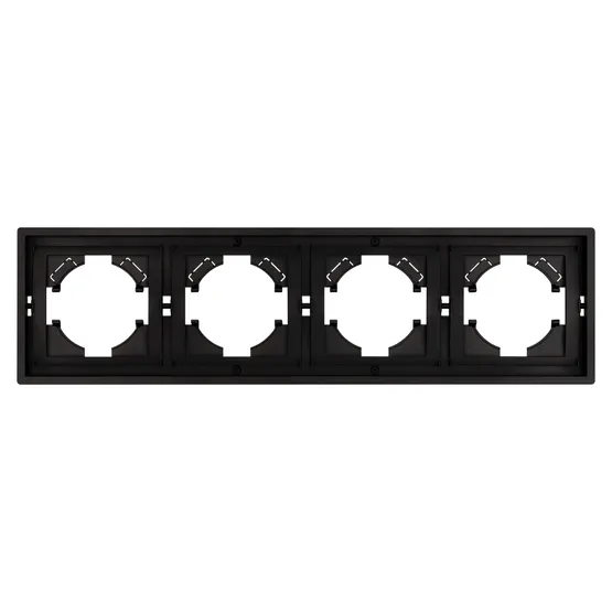 Фото #2 товара Рамка пластиковая FRM-TENDO-PL-4-BK (Arlight, Черный)