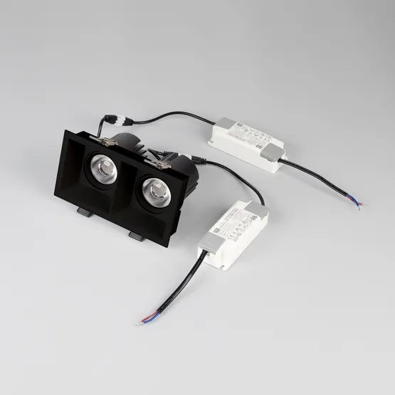 Фото #6 товара Светильник MS-FLOW-BUILT-S157x85-2x12W Warm3000 (BK, 38 deg, 230V) (Arlight, IP20 Металл, 5 лет)