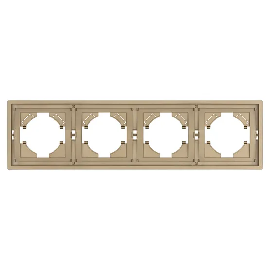 Фото #2 товара Рамка пластиковая FRM-TENDO-SFPL-4-GD (Arlight, Матовый песочный)