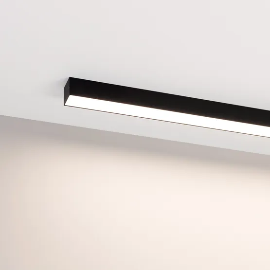 Фото #2 товара Светильник SP-LINE-5050-L960-32W Warm3000 (RAL9005, 120 deg, 230V) IP33 (Arlight, Металл)