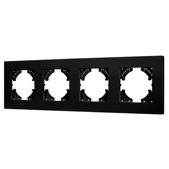 Фото #1 товара Рамка пластиковая FRM-PERIO-PL-4-BK (Arlight, -)