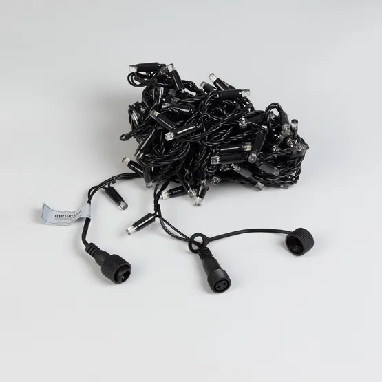 Фото #4 товара Светодиодная гирлянда ARD-STRING-CLASSIC-10000-BLACK-100LED-FLASH WHITE (230V, 7W) (Ardecoled, IP65)