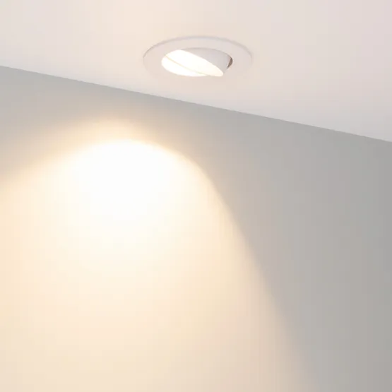 Фото #6 товара Светильник MS-ATOLL-BUILT-TURN-R94-10W Warm3000 (WH, 36 deg, 230V) (Arlight, IP54 Металл, 5 лет)