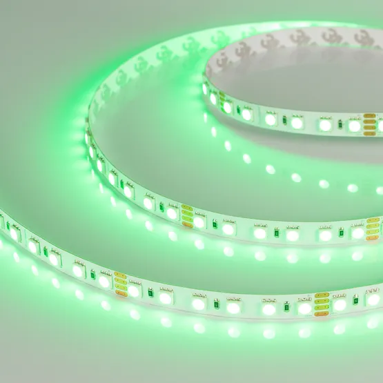 Фото #2 товара Светодиодная лента RT-B84-10mm 24V RGB (21 W/m, IP20, 5060, 5m) (Arlight, Открытый)