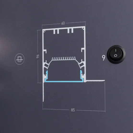 Фото #7 товара Стенд Алюминиевый профиль FANTOM-DECORE-NEW (Arlight, -)