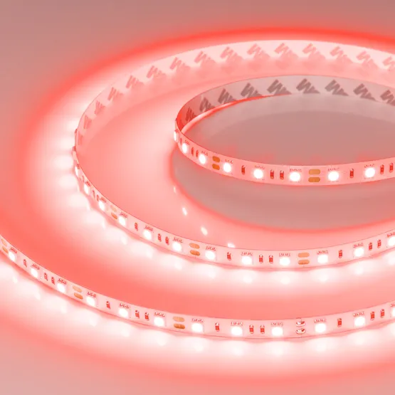 Фото #4 товара Светодиодная лента RT-B60-10mm 12V Red (14.4 W/m, IP20, 5060, 5m) (Arlight, 14.4 Вт/м, IP20)
