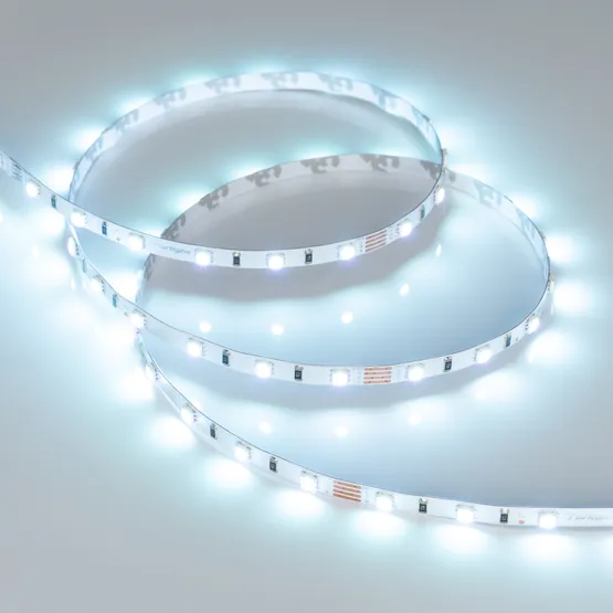 Фото #5 товара Светодиодная лента RT-G60-5mm 24V RGB (6.6 W/m, IP20, 3838, 5m) (Arlight, узкая)