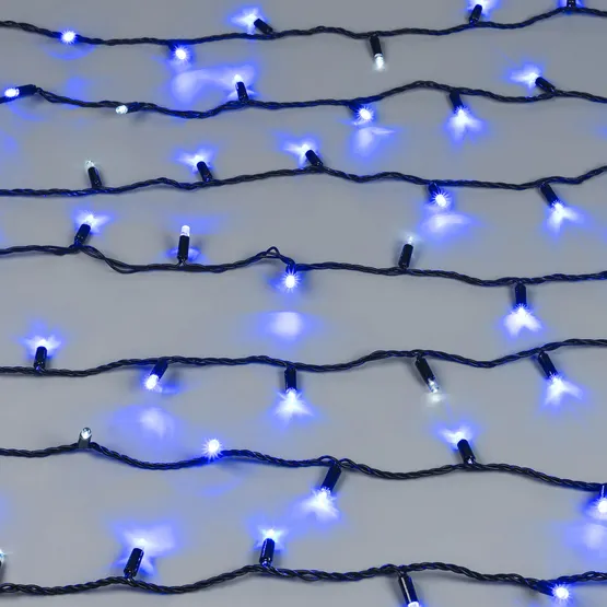Фото #3 товара Светодиодная гирлянда ARD-STRING-CLASSIC-10000-BLACK-100LED-FLASH BLUE (230V, 7W) (Ardecoled, IP65)