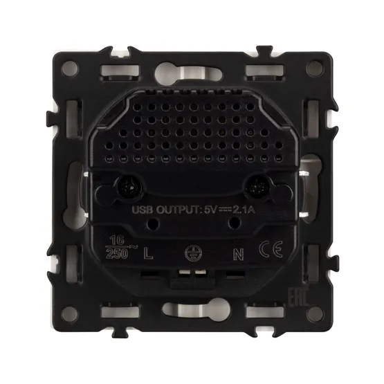 Фото #2 товара Механизм розетки с USB зарядкой SCT-NOBE-MUAA-SFPL-WH (230V, 16A) (Arlight, Белый кварц)