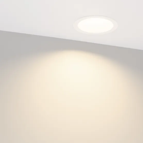 Фото #4 товара Светильник MS-DROP-BUILT-R105-14W Day4000 (WH, 85 deg, 230V) (Arlight, IP54 Металл, 5 лет)