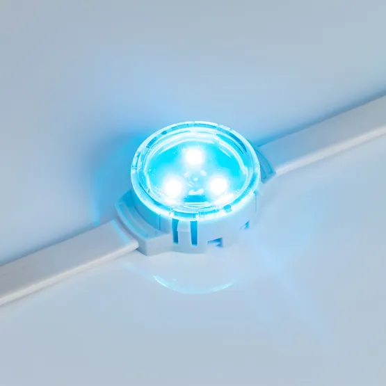 Фото #5 товара Модуль управляемый SOLEX-SPI-3535-3-12V RGB 120deg (D30x16mm, 0.75W, IP67) (Arlight, Пластик, 3 года)