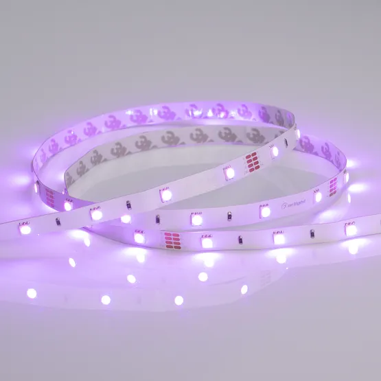 Фото #2 товара Светодиодная лента RT-B30-10mm 24V RGB (7.2 W/m, IP20, 5060, 5m) (Arlight, Открытый)