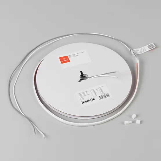 Фото #2 товара Светодиодная лента герметичная VELA-M240-2.5x6mm 24V Warm2400 (5 W/m, IP65, 5m) (Arlight, узкая)