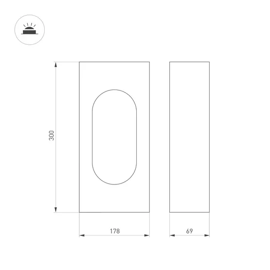 Фото #6 товара Светильник LGD-MUSE-BOLL-H300-12W Warm3000 (DG, 296 deg, 230V) (Arlight, IP65 Металл, 3 года)