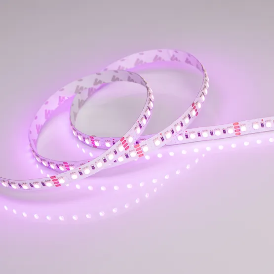 Фото #4 товара Светодиодная лента RT 2-5000 24V RGB 10mm (4040, 120 LED/m, LUX) (Arlight, 13.2 Вт/м, IP20)