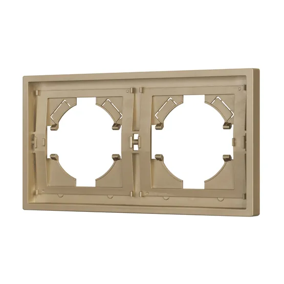 Фото #1 товара Рамка пластиковая FRM-TENDO-SFPL-2-GD (Arlight, Матовый песочный)