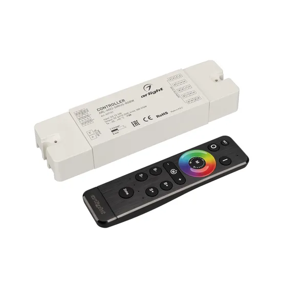 Фото товара Диммер ARL-SET-PWM-104-72-RGBW-SH-IN, комплект (12-24V, 4x6A, 2.4G) (Arlight, Контроллер)