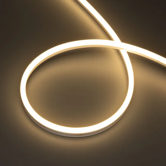 Фото #1 товара Светодиодная лента герметичная HALO-SIDE-A160-06x13mm 24V Warm3000 (10 W/m, IP67, 5m, wire x1) (Arlight, Вывод прямой, 3 года)