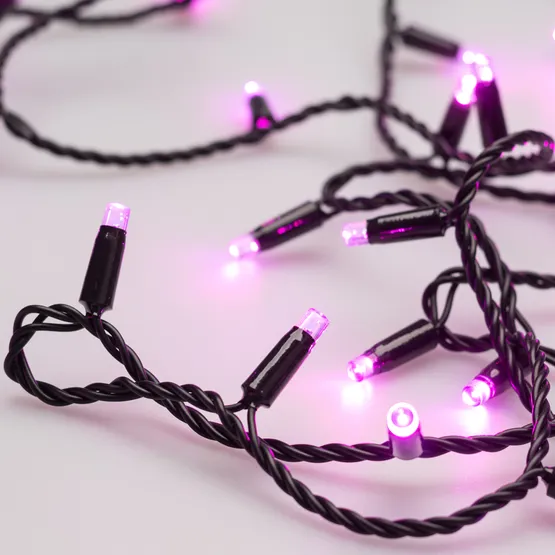 Фото #3 товара Светодиодная гирлянда ARD-STRING-CLASSIC-10000-BLACK-100LED-STD PINK (230V, 7W) (Ardecoled, IP65)