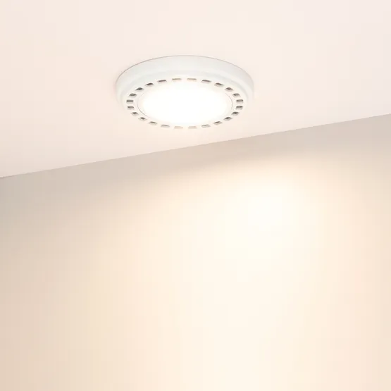 Фото #4 товара Лампа AR111-UNIT-GU10-15W-DIM Warm3000 (WH, 120 deg, 230V) (Arlight, Металл)