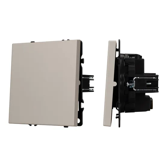 Фото #1 товара Механизм выключателя одноклавишный перекрёстный SWT-NOBE-MKX1-SFPL-CA (230V, 10A) (Arlight, Кашемир)