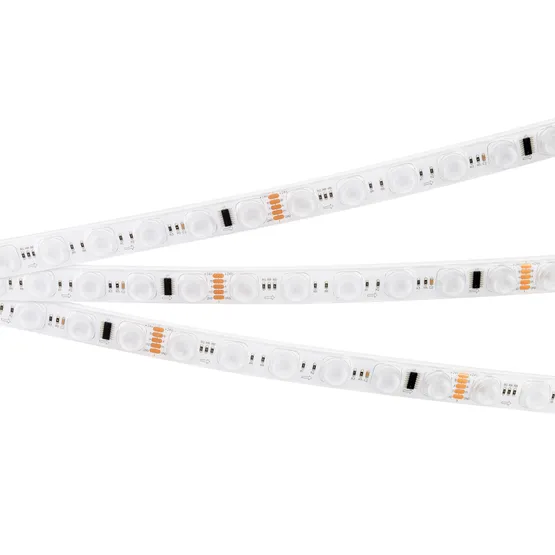 Фото #4 товара Светодиодная лента герметичная DMX-FLT-PS-S36-23mm 24V RGB-PX6 (20 W/m, IP67, 30deg, 5m) (Arlight, -)