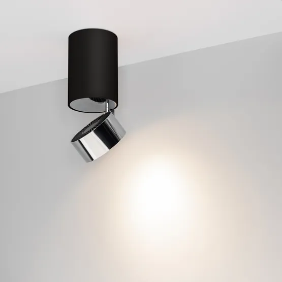 Фото #2 товара Светильник SP-PLURIO-SURFACE-LONG-R77-9W Day4000 (BK-CHR, 36 deg, 230V) (Arlight, IP20 Металл, 3 года)