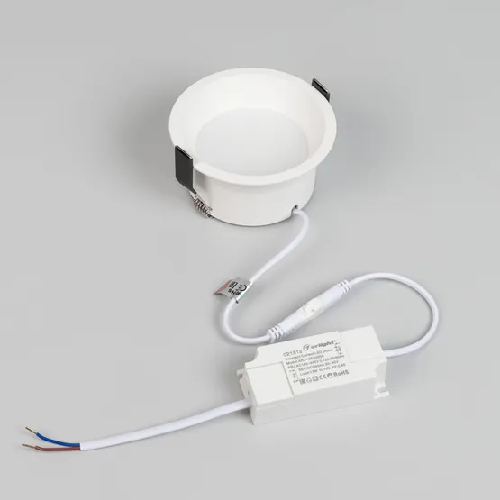 Фото #2 товара Светильник MS-BREEZE-BUILT-R104-12W Warm2700 (WH, 90 deg, 230V) (Arlight, IP20 Металл, 5 лет)