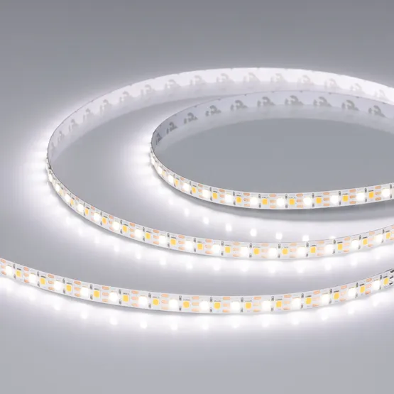 Фото #4 товара Светодиодная лента UL-A168-8mm 24V White-MIX-CX2 (18 W/m, IP20, 5m) (Arlight, резка 2 светодиода)