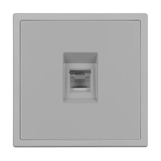 Фото #2 товара Механизм компьютерной розетки SCT-NOBE-MPC1-SFPL-IS (RJ-45, CAT6) (Arlight, Никель)