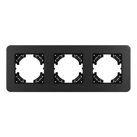 Фото #3 товара Рамка алюминиевая FRM-AKIRY-SFAL-3-BK (Arlight, -)