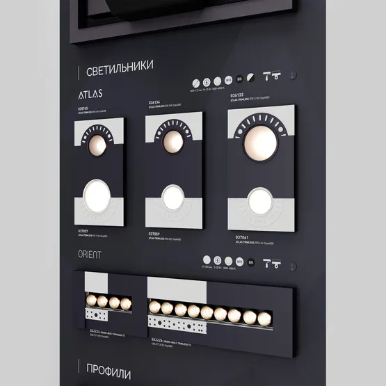 Фото #3 товара Стенд Безрамочное освещение ARLIGHT-E41-1760х600mm (DB 3мм, пленка, подсветка) (Arlight, -)