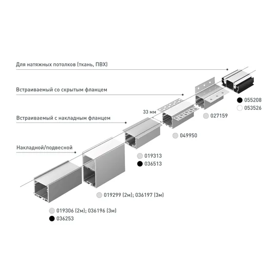 Фото #7 товара Профиль SL-LINE-3535-3000 ANOD (Arlight, Алюминий)