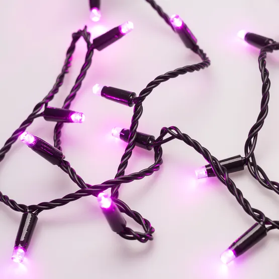 Фото #2 товара Светодиодная гирлянда ARD-STRING-CLASSIC-10000-BLACK-100LED-STD PINK (230V, 7W) (Ardecoled, IP65)