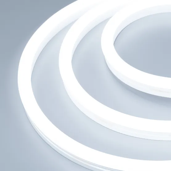 Фото #1 товара Светодиодная лента герметичная WAVE-SIDE-A120-12x25mm 230V White6000 (12 W/m, IP67, 50m, wire x2) (Arlight, Грибовидная форма)