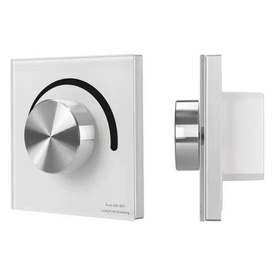 Фото #1 товара INTELLIGENT ARLIGHT Роторная панель SMART-TRIAC-601-31-DIM-IN White (230V, 1.5A, 2.4G) (IARL, IP20 Пластик, 5 лет)