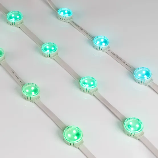 Фото #3 товара Модуль управляемый SOLEX-SPI-3535-3-12V RGB 120deg (D30x16mm, 0.75W, IP67) (Arlight, Пластик, 3 года)