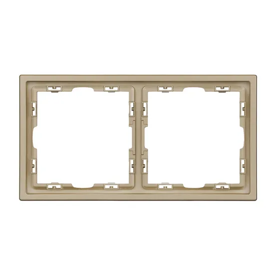 Фото #3 товара Рамка пластиковая FRM-NOBE-SFPL-2-GD (Arlight, Золотой песок)