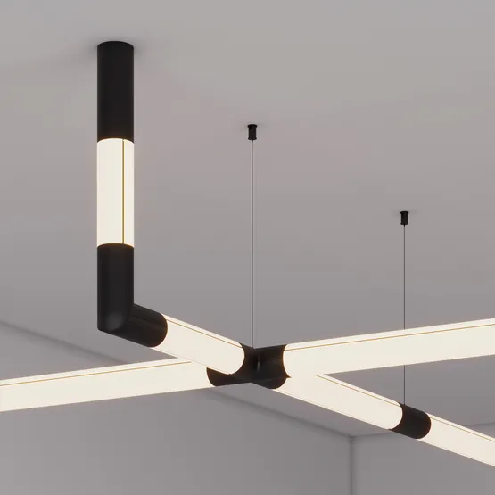 Фото #5 товара Соединитель профиля ROUND-D36-360-90 BLACK (Arlight, Алюминий)