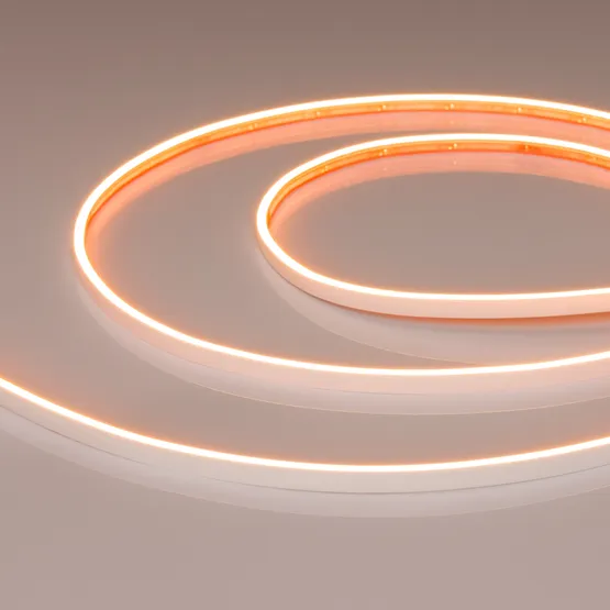 Фото #1 товара Светодиодная лента герметичная VELA-M240-2.5x6mm 24V Warm2400 (5 W/m, IP65, 5m) (Arlight, узкая)