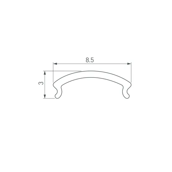 Фото #2 товара Экран WARDROBE-1530-2000 OPAL (Arlight, Пластик)
