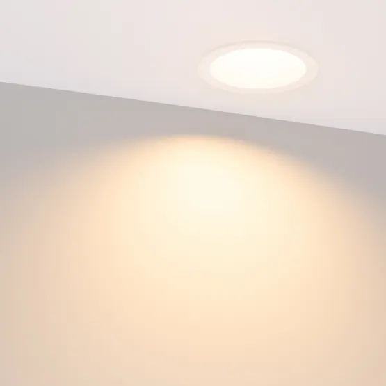 Фото #4 товара Светильник MS-DROP-BUILT-R105-14W Warm3000 (WH, 85 deg, 230V) (Arlight, IP54 Металл, 5 лет)