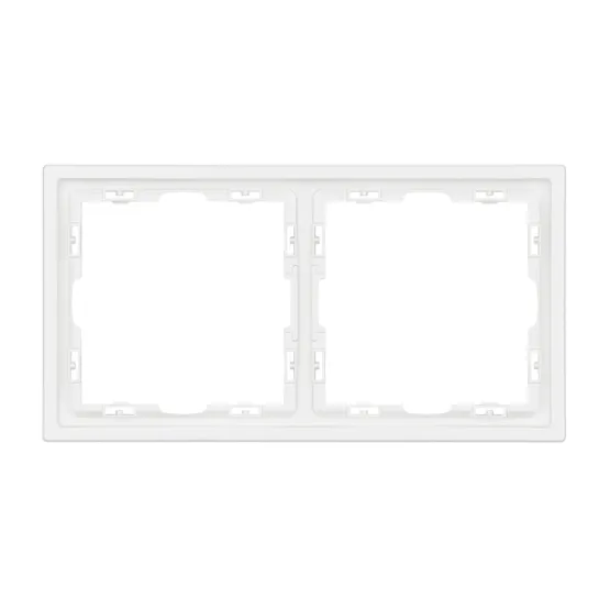 Фото #2 товара Рамка пластиковая FRM-NOBE-SFPL-2-WH (Arlight, Белый кварц)