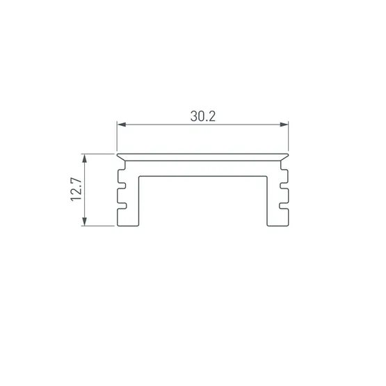 Фото #2 товара Экран LINE-3535-BENT-SIDE-2M OPAL (Arlight, -)
