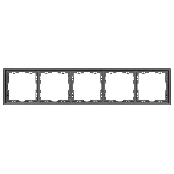 Фото #2 товара Рамка пластиковая FRM-NOBE-SFPL-5-GR (Arlight, Серый базальт)