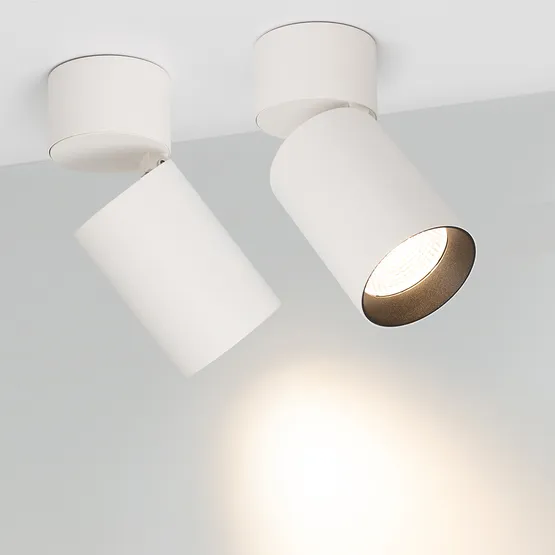 Фото #2 товара Светильник SP-POLO-SURFACE-FLAP-R85-15W Warm3000 (WH-BK, 40 deg) (Arlight, IP20 Металл, 3 года)