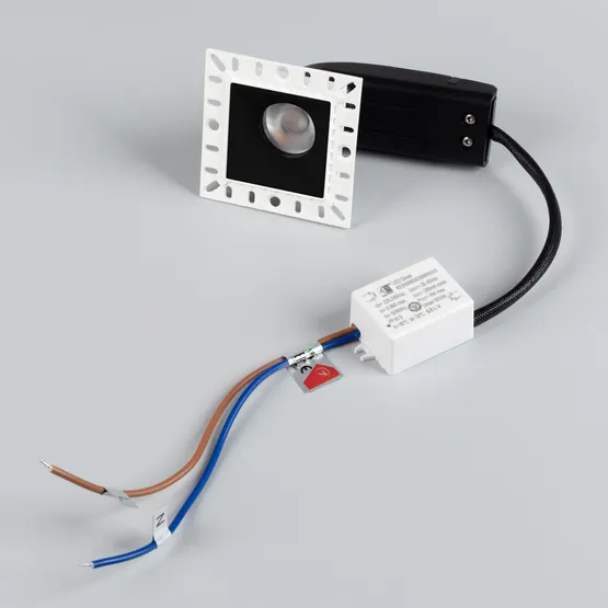 Фото #2 товара Светильник MS-RIALTO-TRIMLESS-S40x40-9W Day4000 (BK, 36deg, 230V) (Arlight, IP20 Металл, 5 лет)