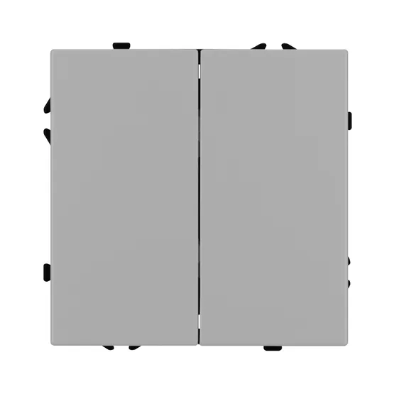 Фото #2 товара Механизм звонкового выключателя двухклавишный SWT-NOBE-MKR2-SFPL-IS (230V, 10A) (Arlight, Никель)